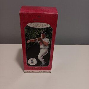 NIB 1998 Hallmark Keepsake Ornament Cal Ripken Jr. At the Ballpark  w Card